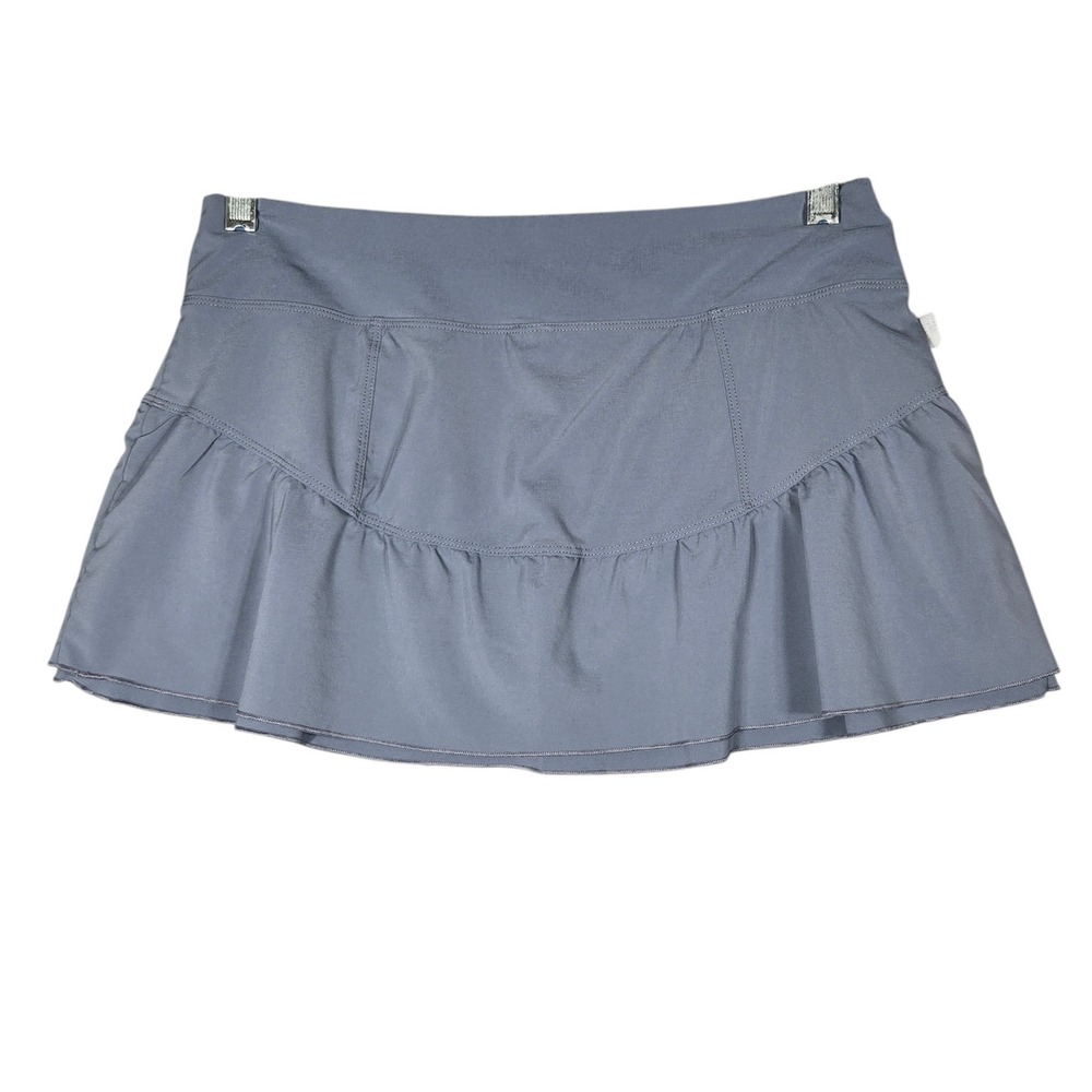 Nike Dri-Fit Tennis Skort Lot 2 Womens Size M Blue Gray Pleated Athletic Skirts - Picture 9 of 12